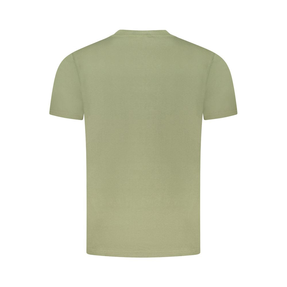 Cavalli Class Green Cotton Men T-Shirt