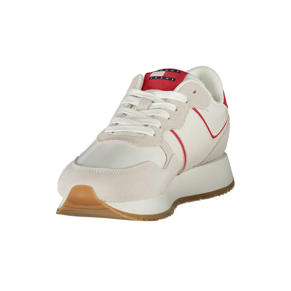 Tommy Hilfiger Red Polyester Sneaker