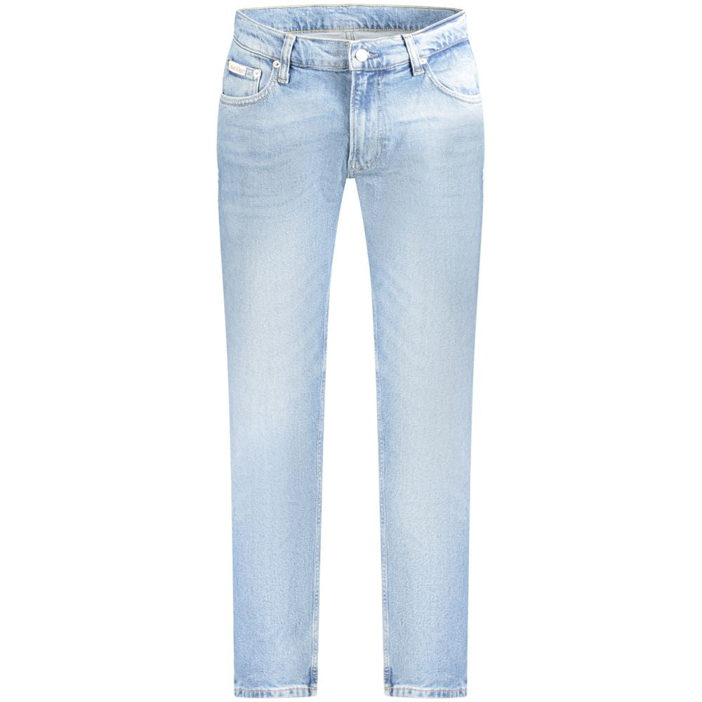 Calvin Klein Light Blue Cotton Jeans & Pant