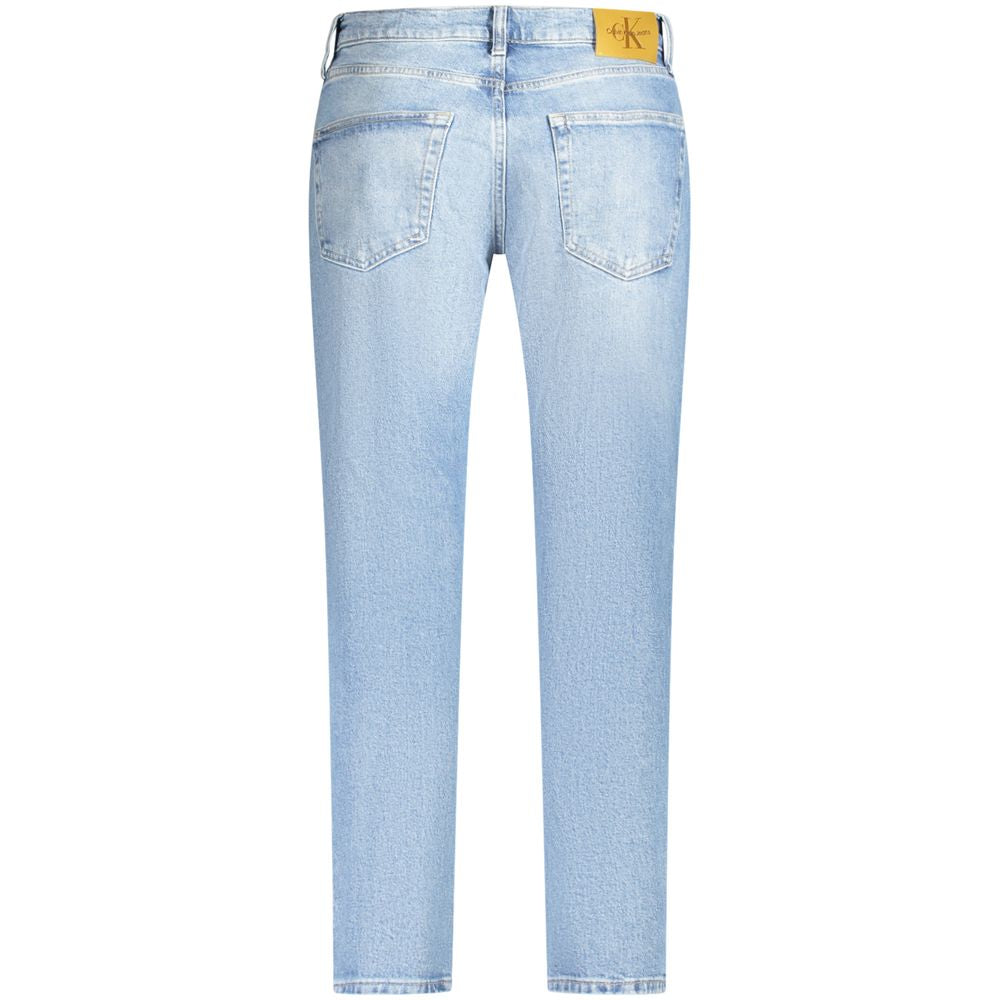 Calvin Klein Light Blue Cotton Jeans & Pant