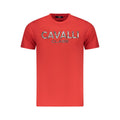 Cavalli Class Red Cotton Men T-Shirt
