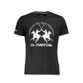 La Martina Black Cotton Men T-Shirt