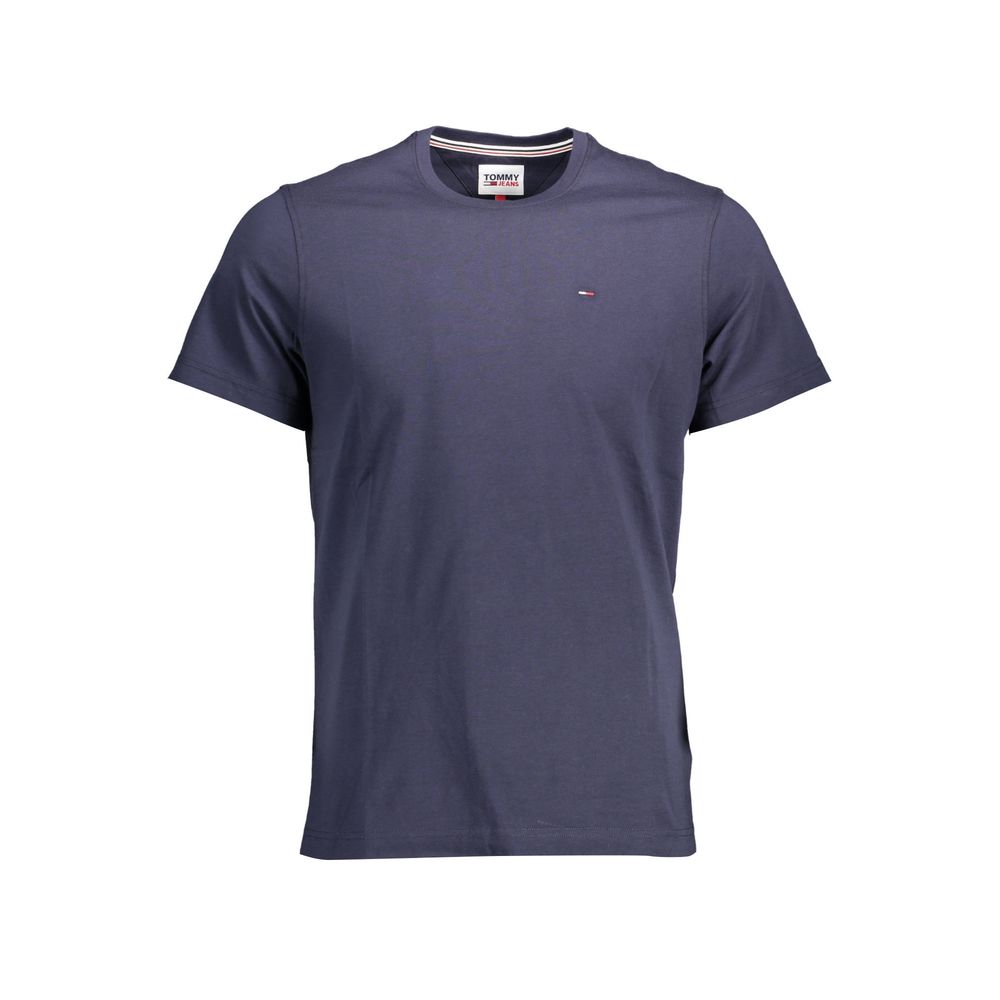 Tommy Hilfiger Camiseta de Hombre de Algodón Orgánico Azul