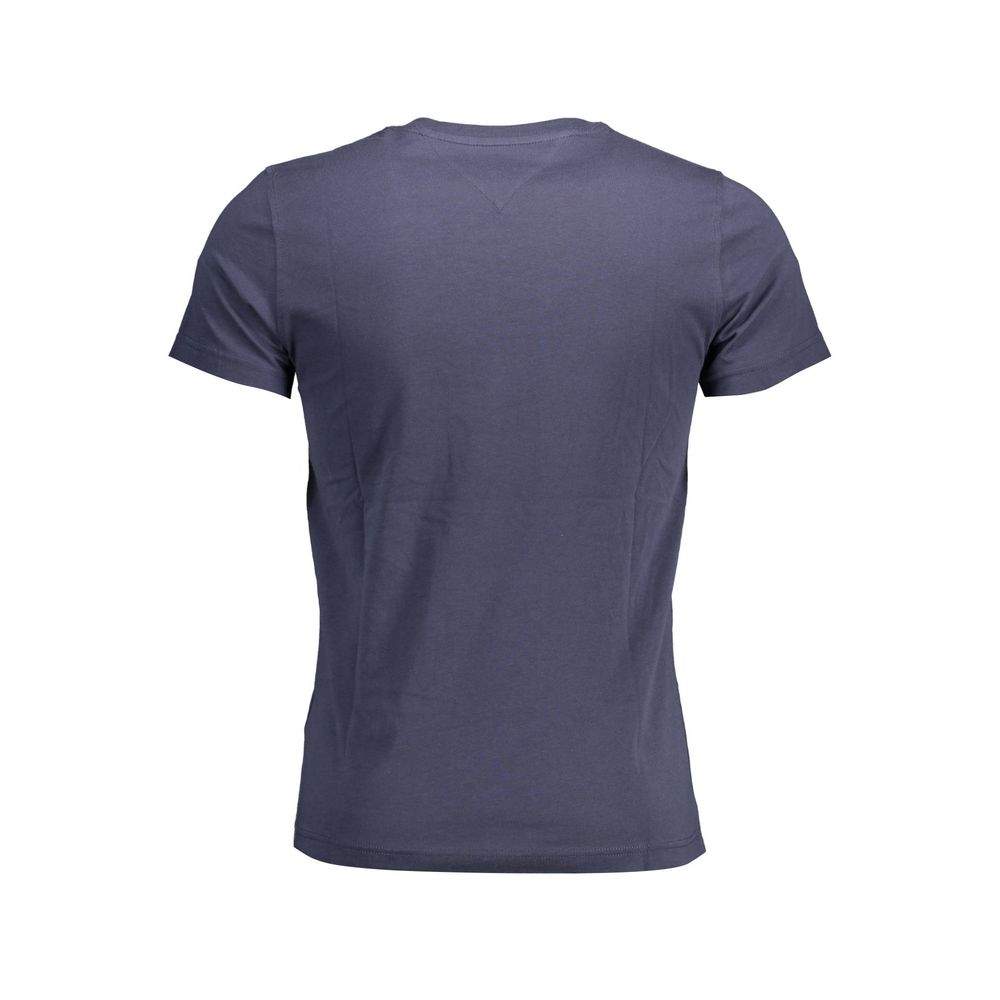 Tommy Hilfiger Camiseta de Hombre de Algodón Orgánico Azul