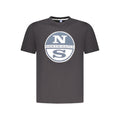 North Sails Black Cotton Men T-Shirt