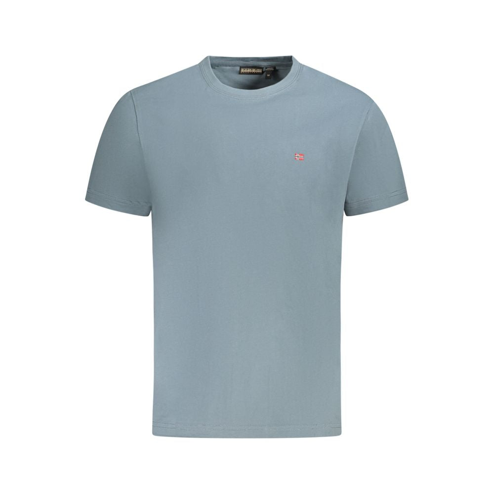 Napapijri Gray Cotton Men T-Shirt