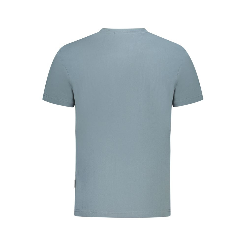 Napapijri Gray Cotton Men T-Shirt