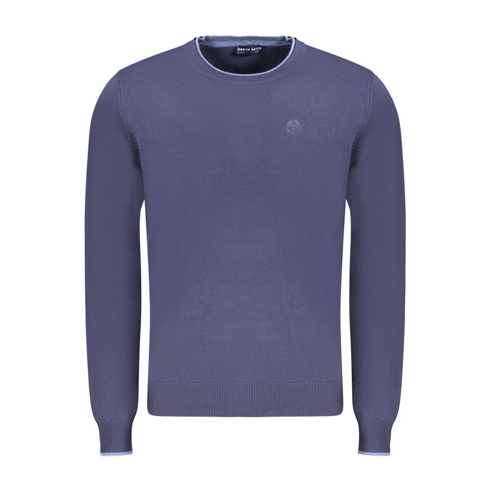 North Sails Blue Cotton Men Sweater