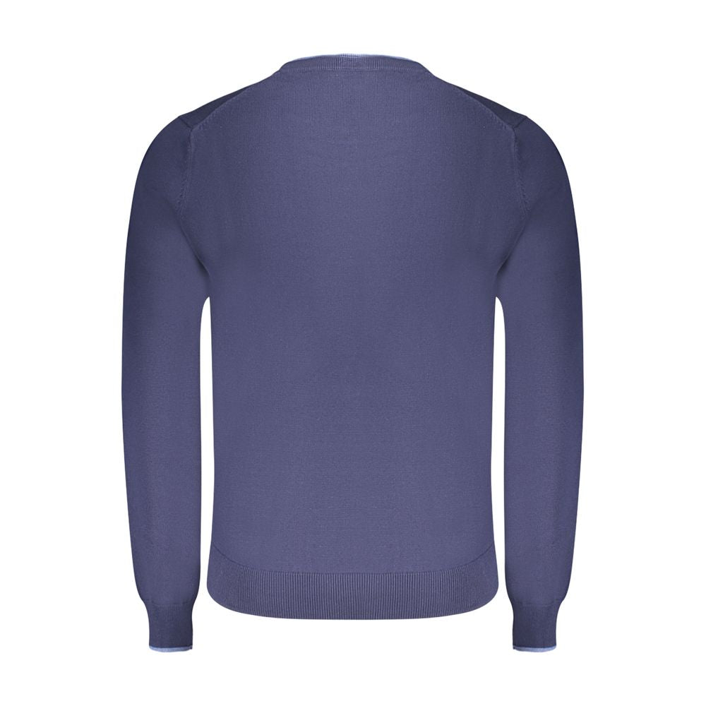 North Sails Blue Cotton Men Sweater