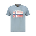 Napapijri Gray Cotton Men T-Shirt
