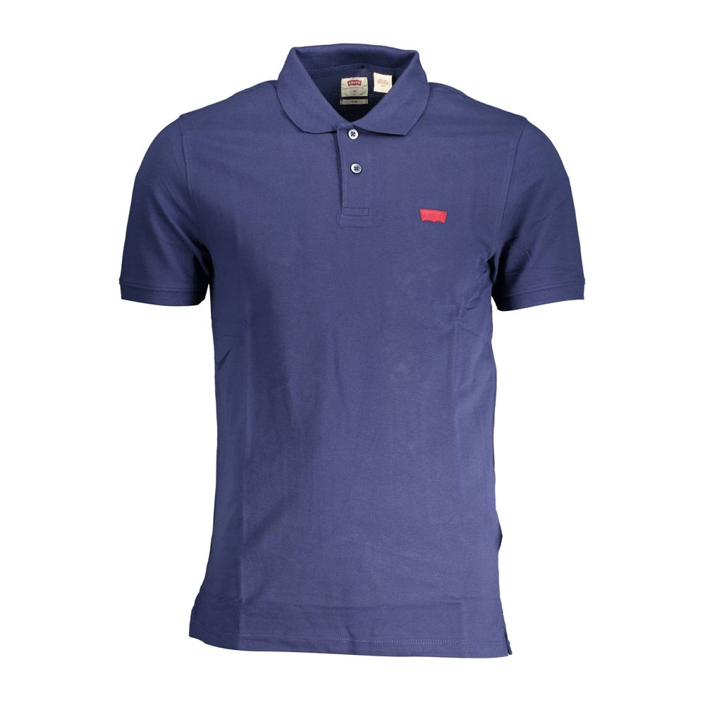 Polo bleu en coton Levi's pour homme