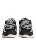 Dolce & Gabbana Multicolor Leather Suede Low Top Sneaker Shoes