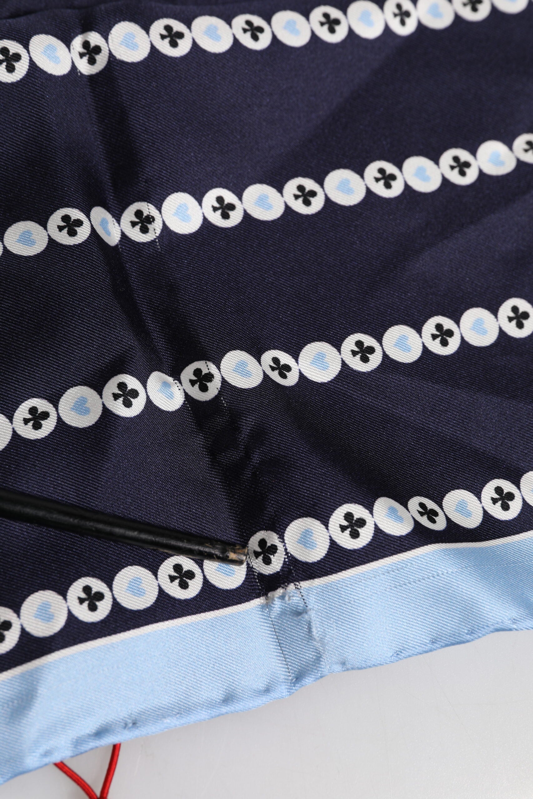 Dolce & Gabbana Blue Printed Silk Square Men Foulard Scarf