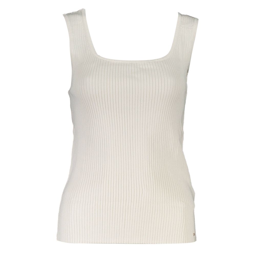 Tommy Hilfiger White Modal Tops & T-Shirt
