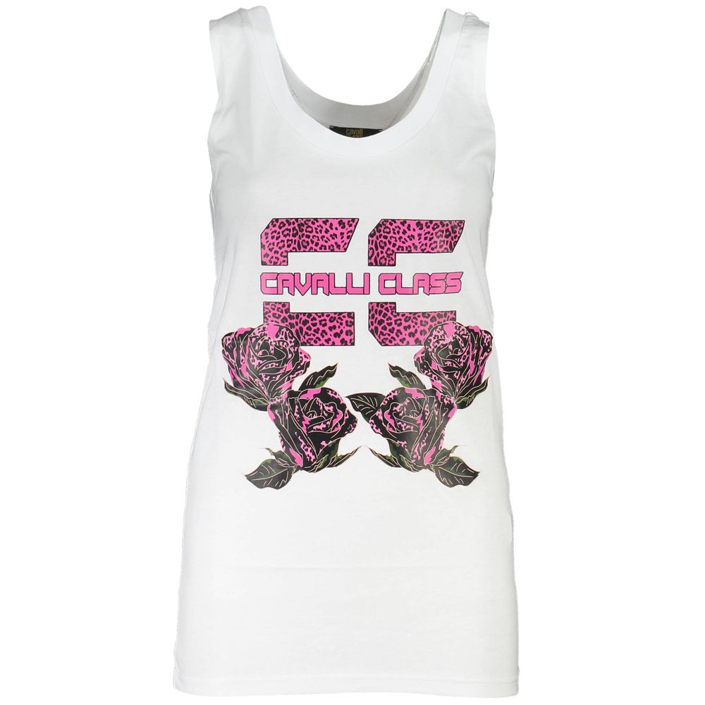 Cavalli Class White Cotton Tops & T-Shirt