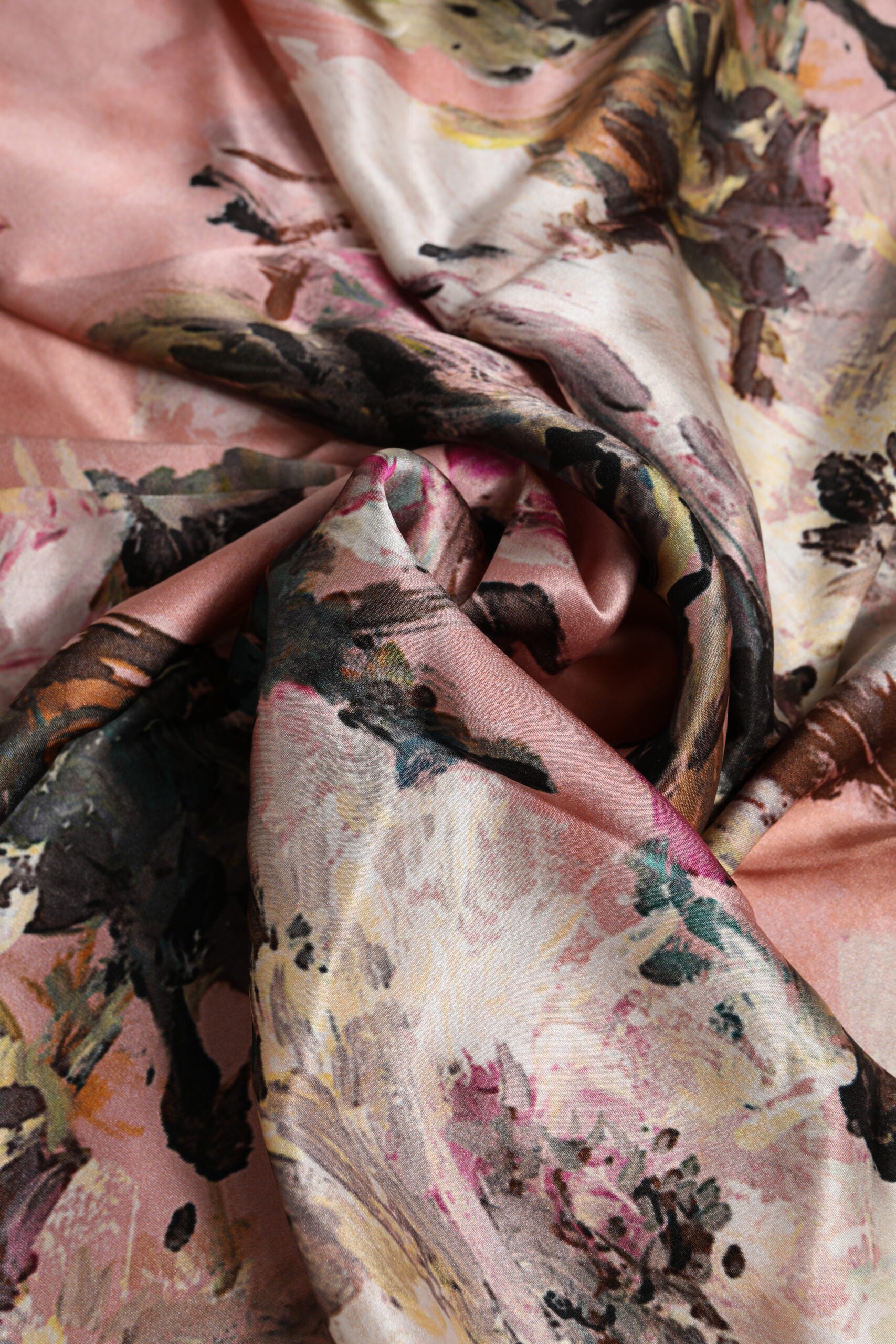 Dolce & Gabbana Pink Silk Floral Print Square Foulard Scarf