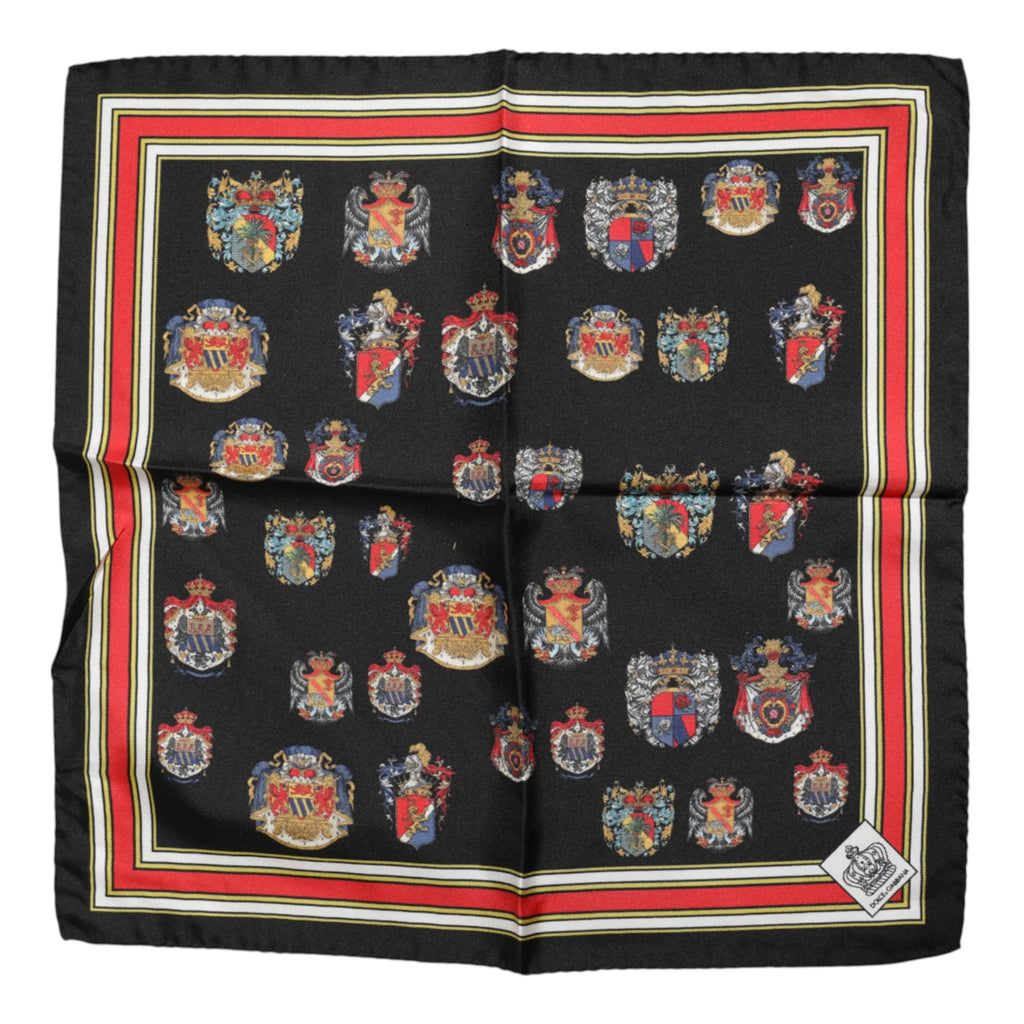 Dolce & Gabbana Multicolor Silk Square Men Foulard Scarf