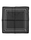 Foulard pañuelo de hombre Dolce & Gabbana negro con puntos blancos
