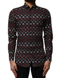 Dolce & Gabbana Multicolor Cotton GOLD Long Sleeves Shirt