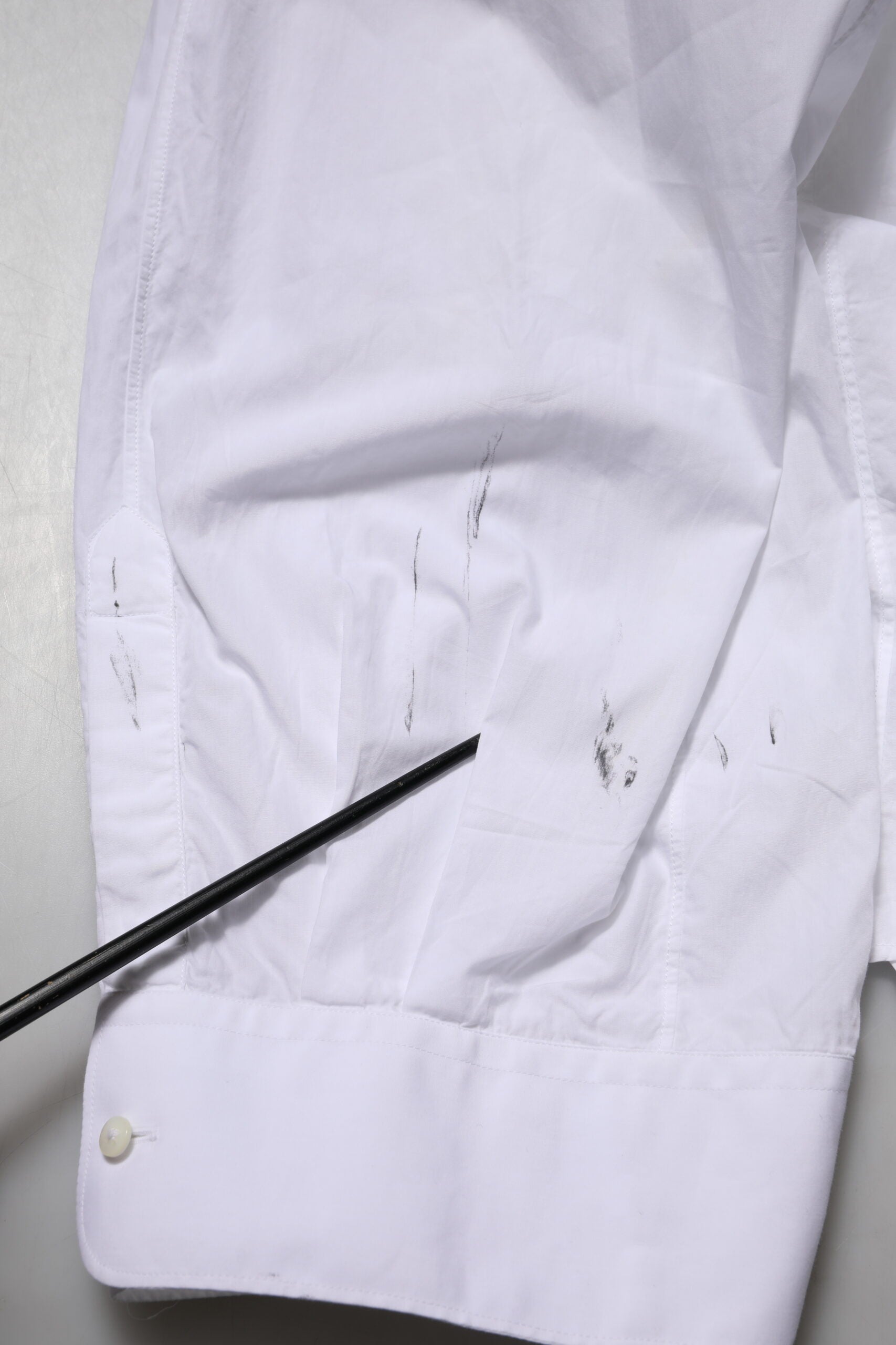 Camisa de manga larga formal de algodón blanco Dolce & Gabbana