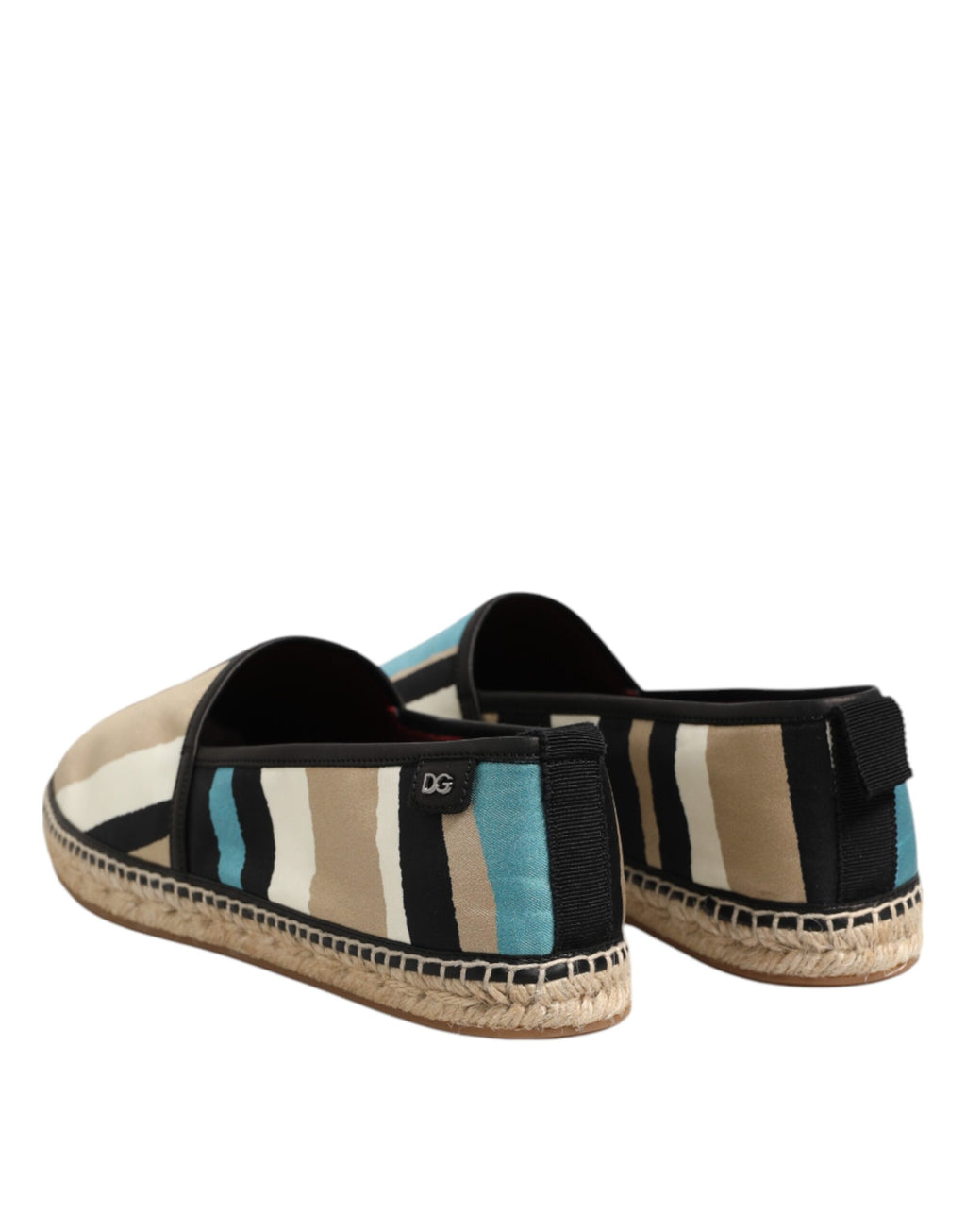 Dolce & Gabbana Multicolor Stripes Canvas Flat Espadrille Shoes