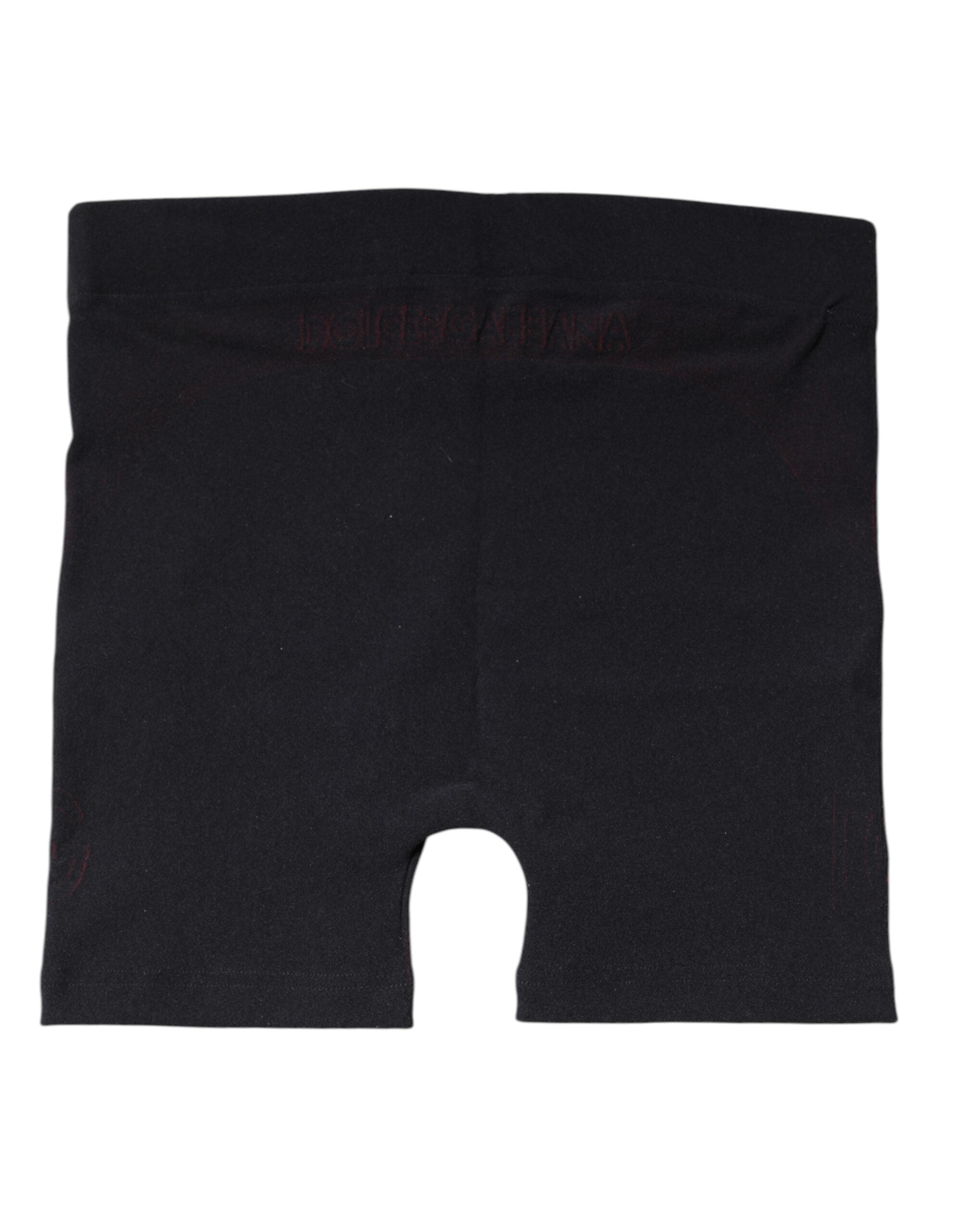 Dolce & Gabbana Black Nylon Stretch Boxer Shorts Underwear