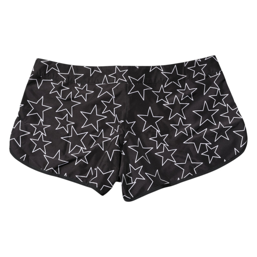 Dolce & Gabbana Black Star Print Beachwear Shorts Swimwear