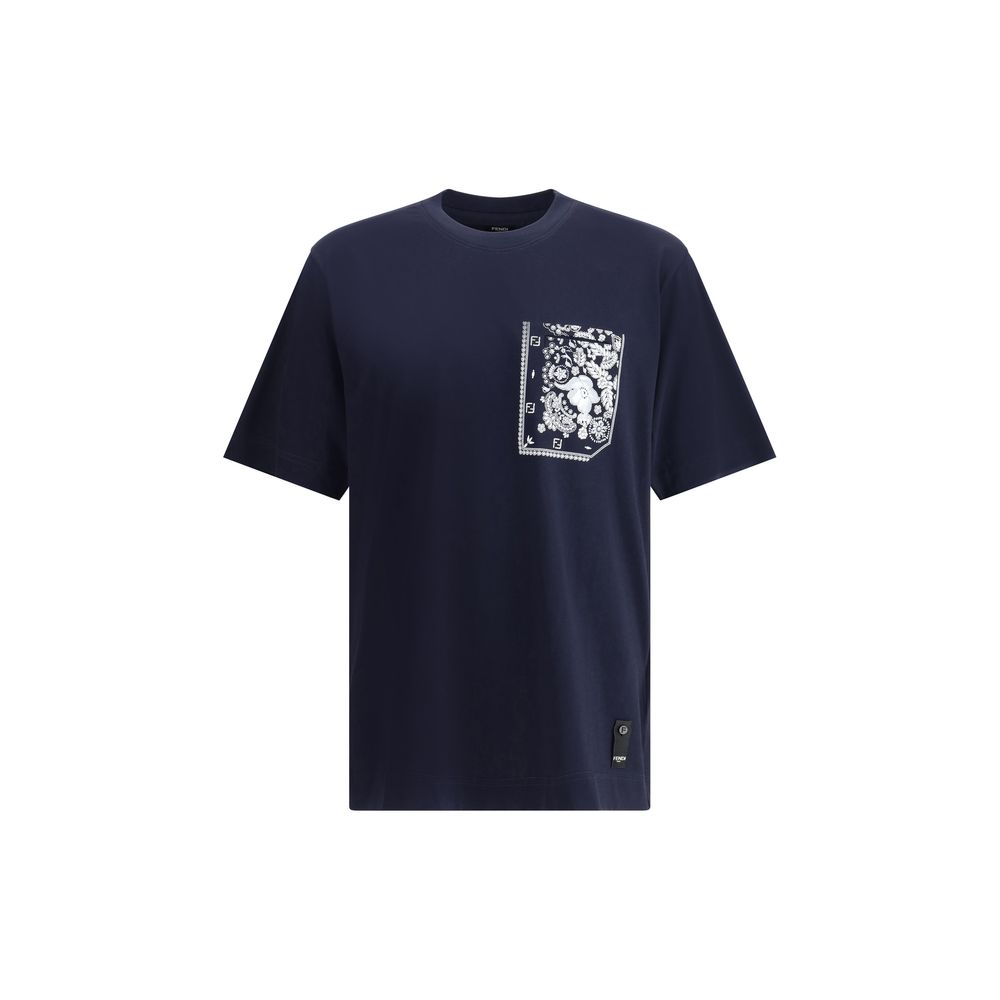 Fendi T-Shirt with bandana print pocket