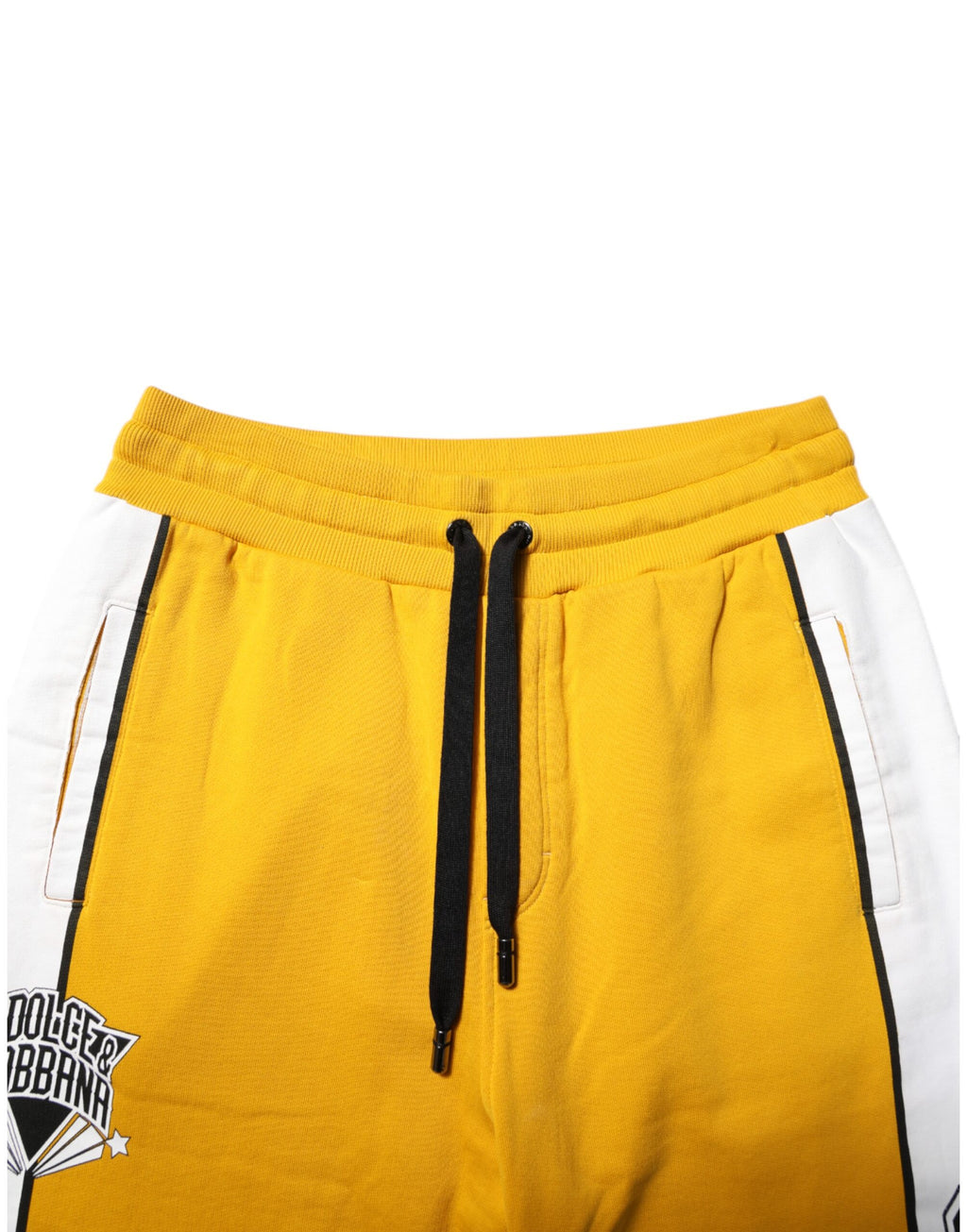 Dolce & Gabbana Yellow Cotton Jogger Skinny Sweatpants Pants