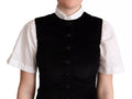 Dolce & Gabbana Elegant Leopard Print Waistcoat – Sleeveless Vest