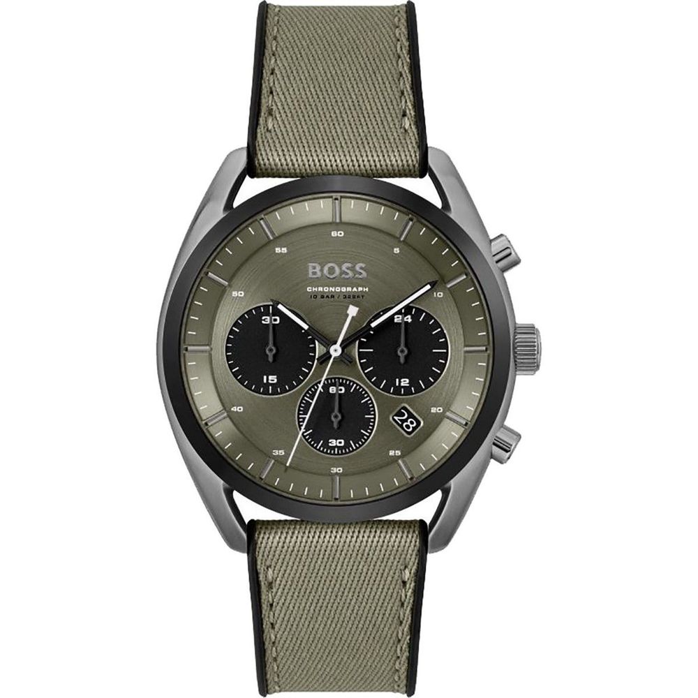 Hugo Boss Green Fabric Watch