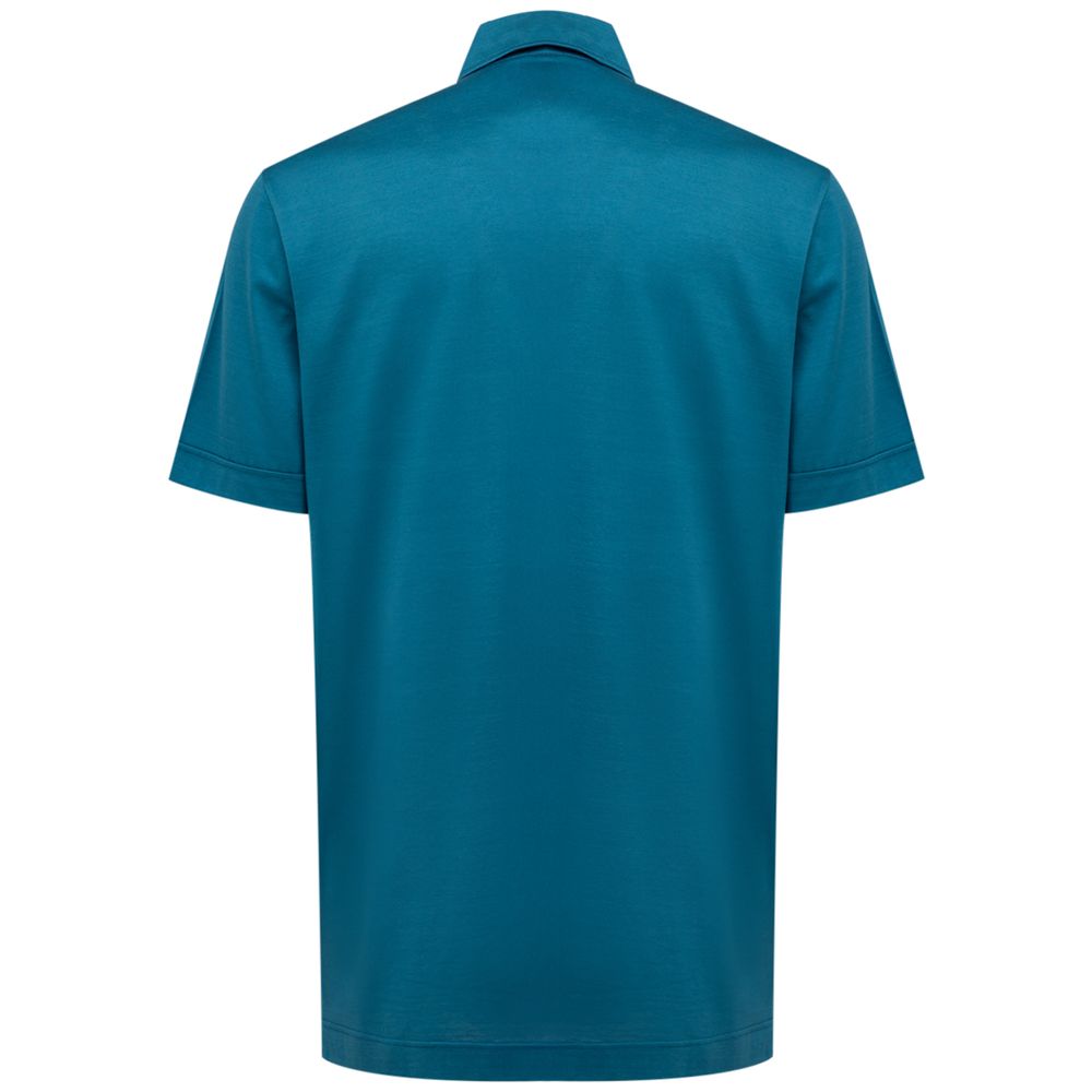 Canali Blue Cotton Shirt