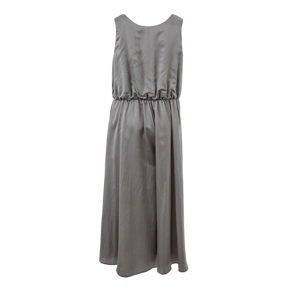 Lardini Gray Silk Long