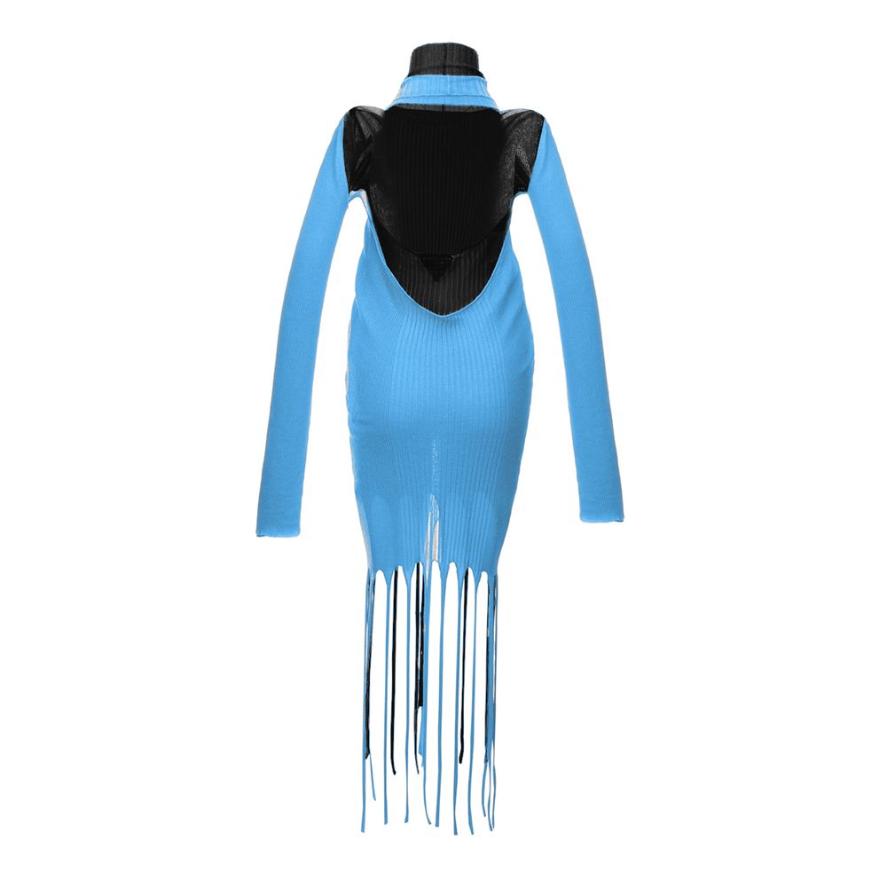 Bottega Veneta Blue Cotton Long