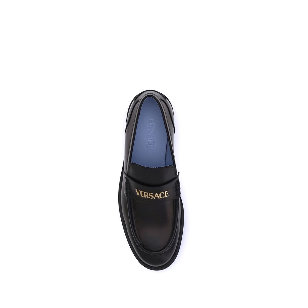 Versace Leather Loafers