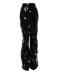 Dolce & Gabbana Black High Waist Cargo Bootcut Pants