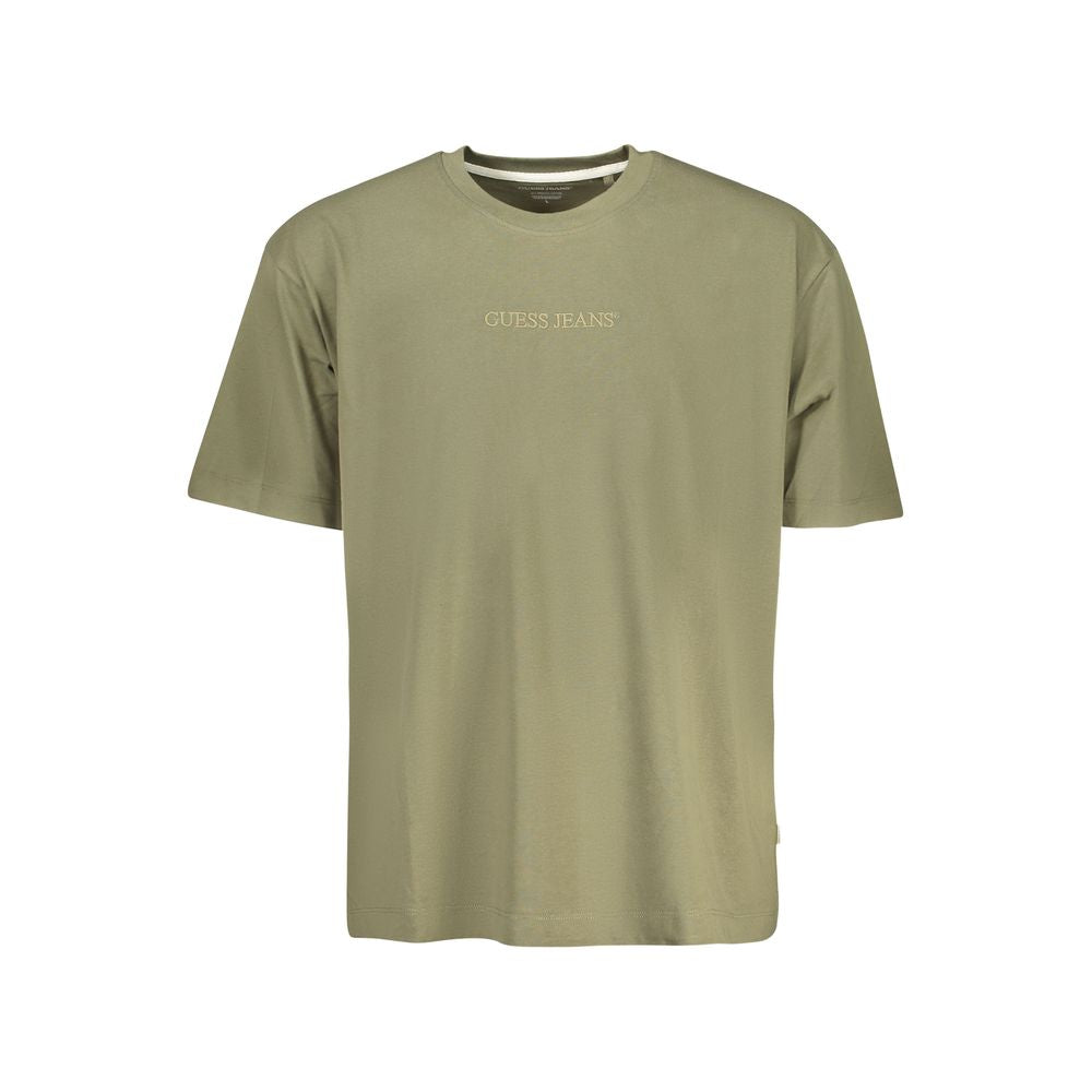 Guess Jeans Green Cotton Men T-Shirt