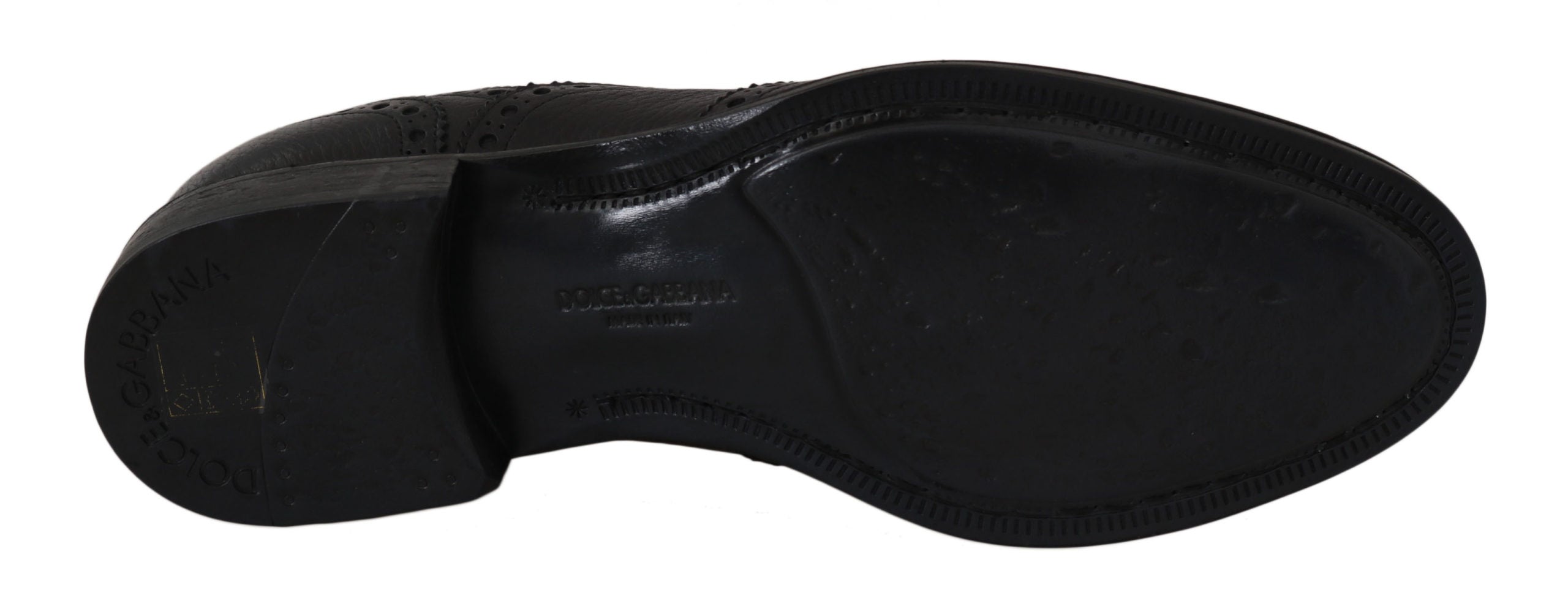 Zapatos de vestir Dolce & Gabbana Derby Oxford con puntera de ala en azul oscuro elegante