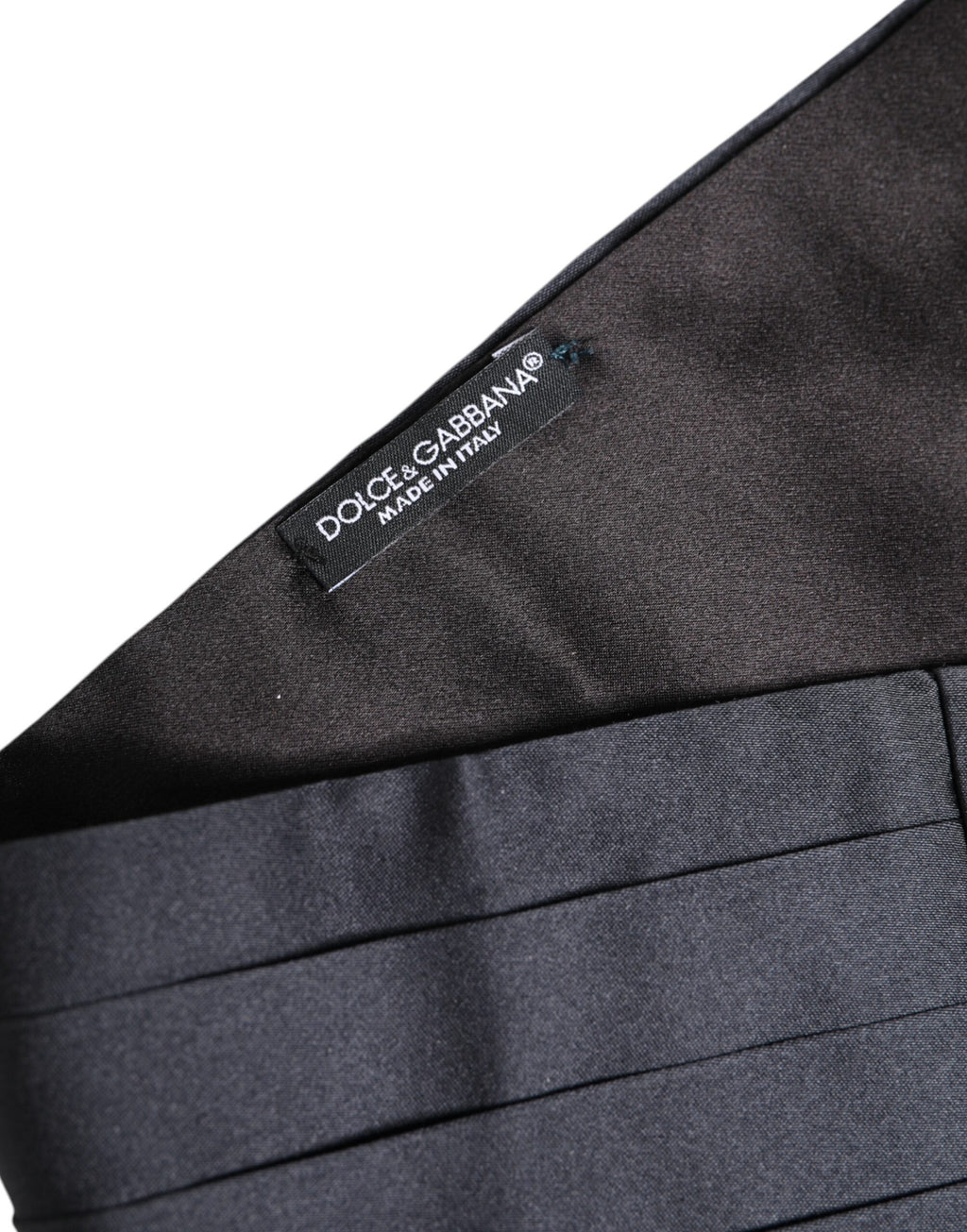 Dolce & Gabbana Dark Blue 100% Silk Belt Waist Cummerbund