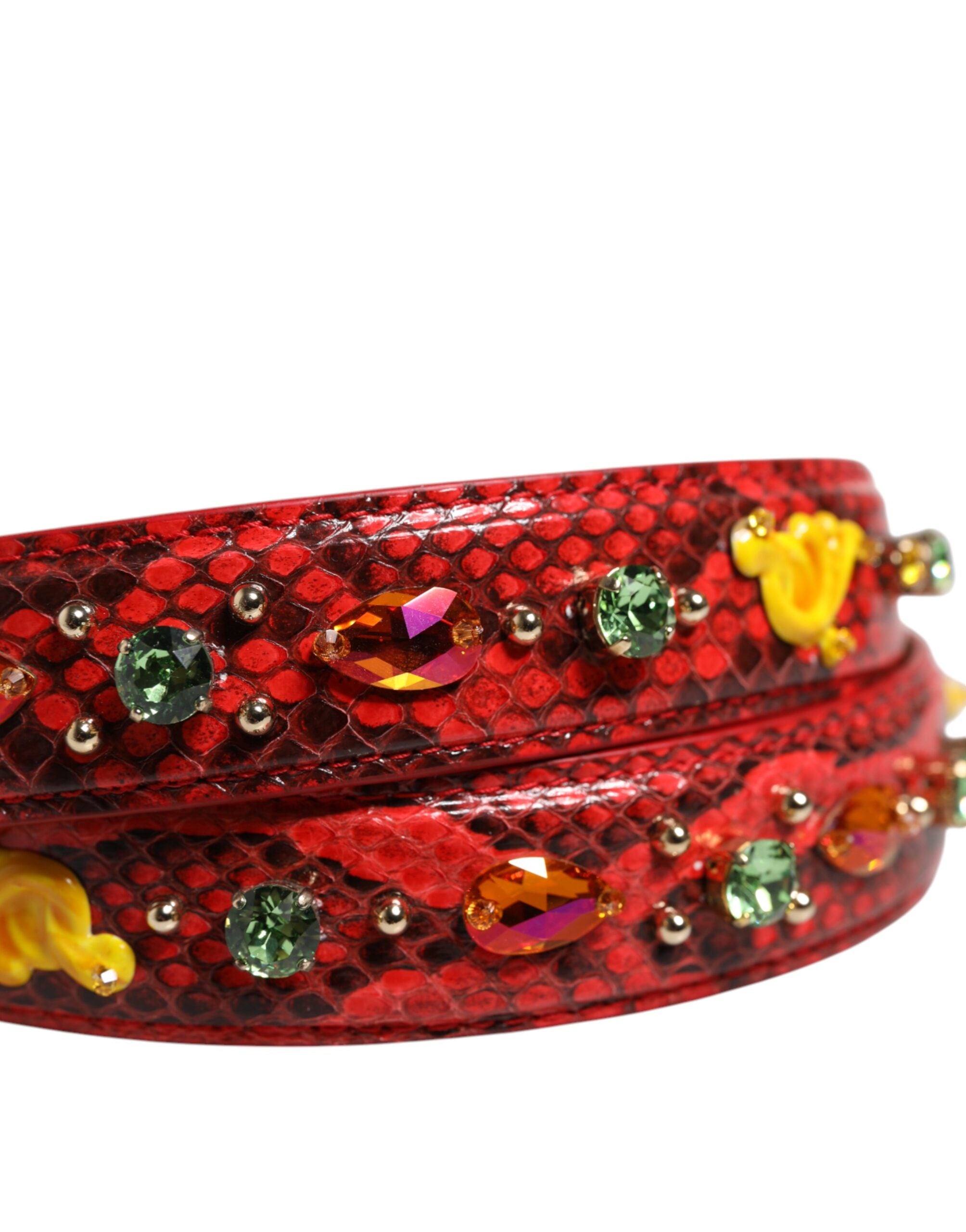 Dolce & Gabbana Multicolor Embellished Handbag Accessory Shoulder Strap