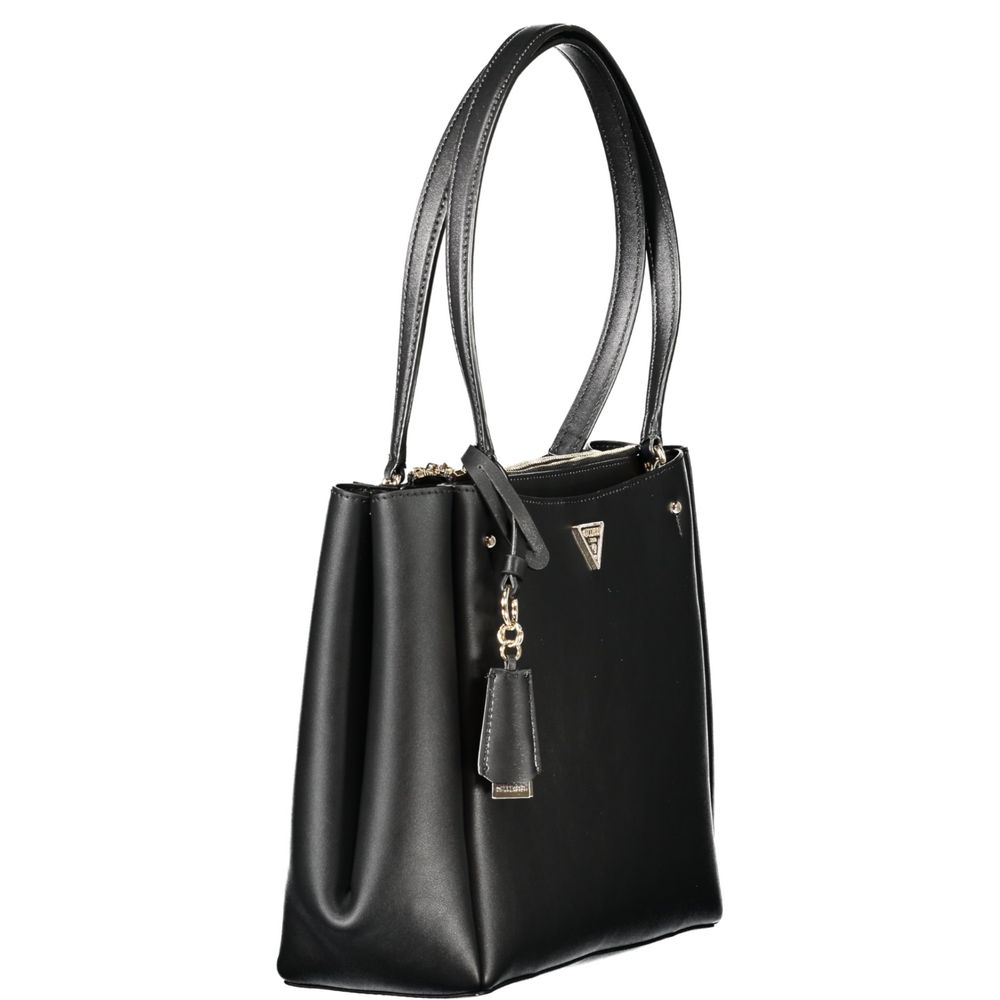 Bolso de mano Guess Jeans negro de polietileno