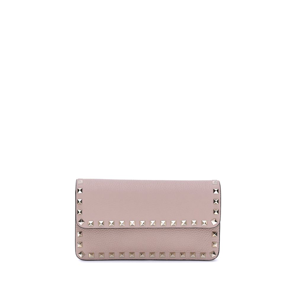 Valentino Garavani WALLET W/STRAP | ROCKSTUD | VITELLO STAM
