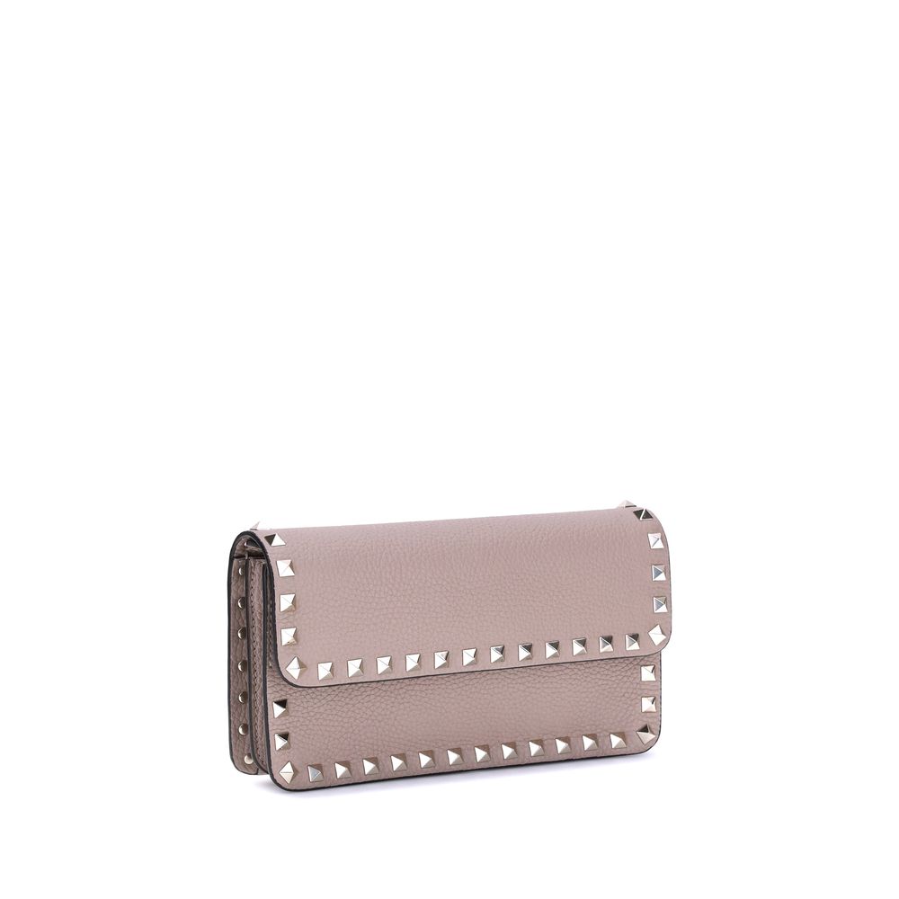 Valentino Garavani WALLET W/STRAP | ROCKSTUD | VITELLO STAM