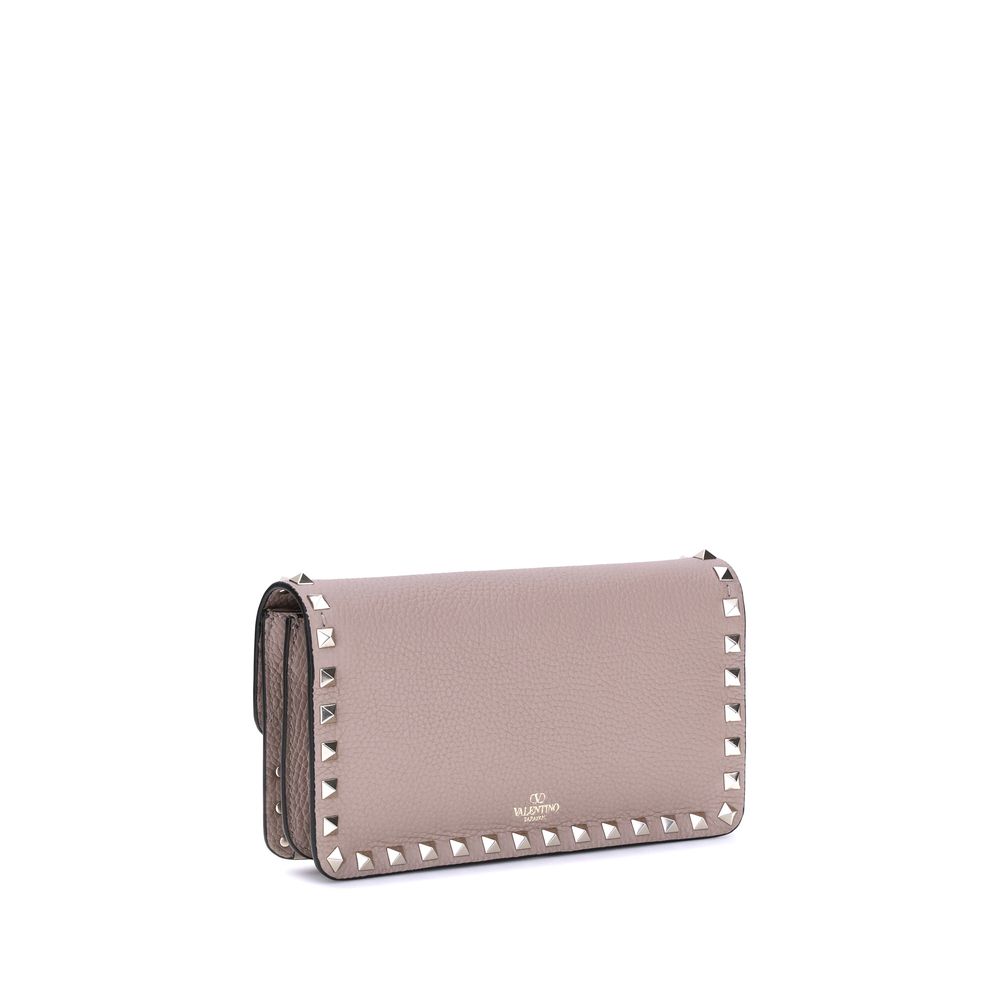 Valentino Garavani WALLET W/STRAP | ROCKSTUD | VITELLO STAM