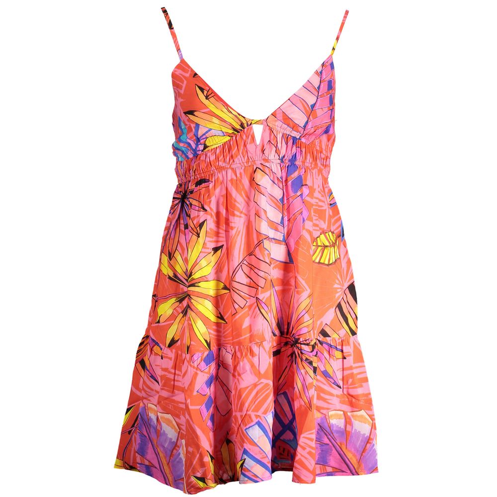 Desigual Red Polyester Dress