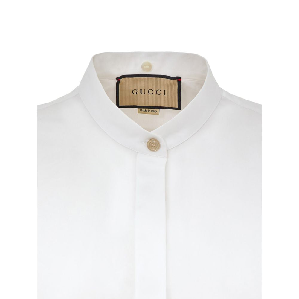 Gucci White Cotton Shirt