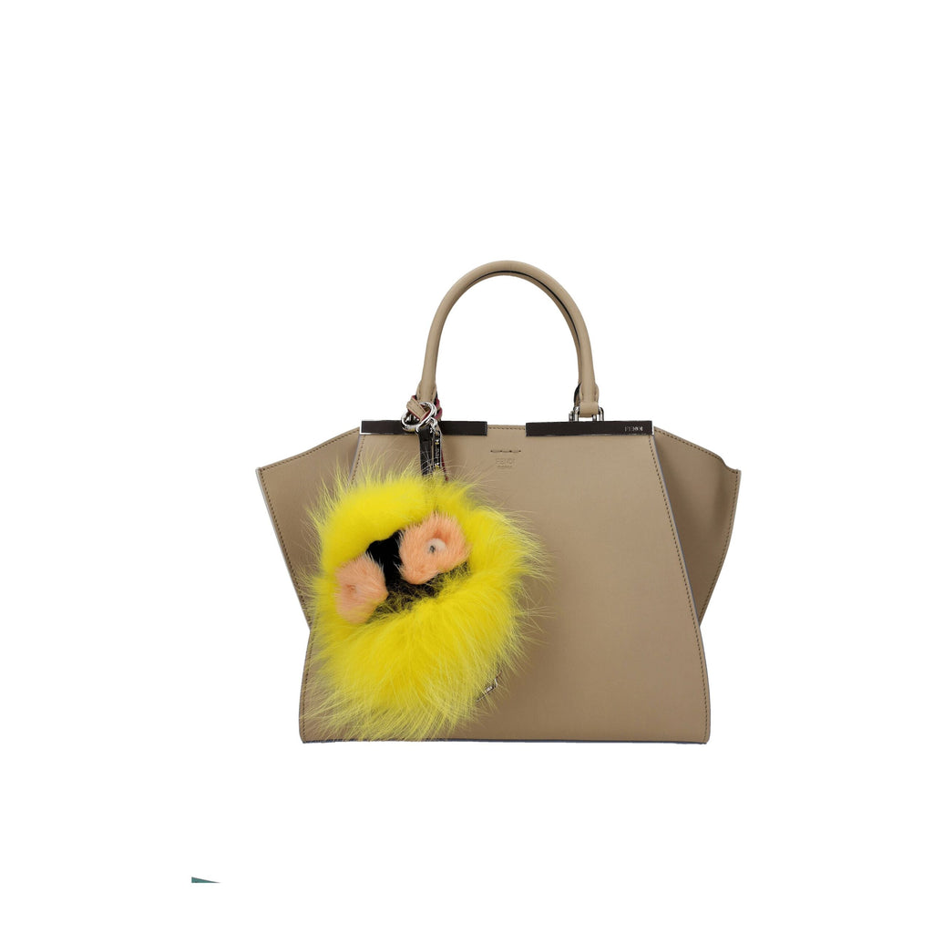 Fendi Yellow Fur Keychain