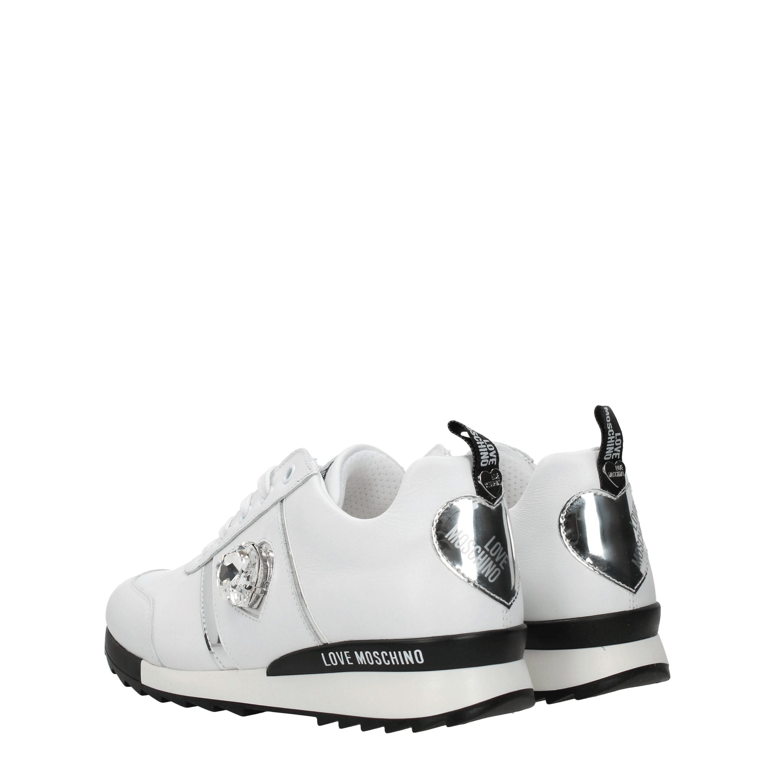 Love Moschino White Leather Sneakers
