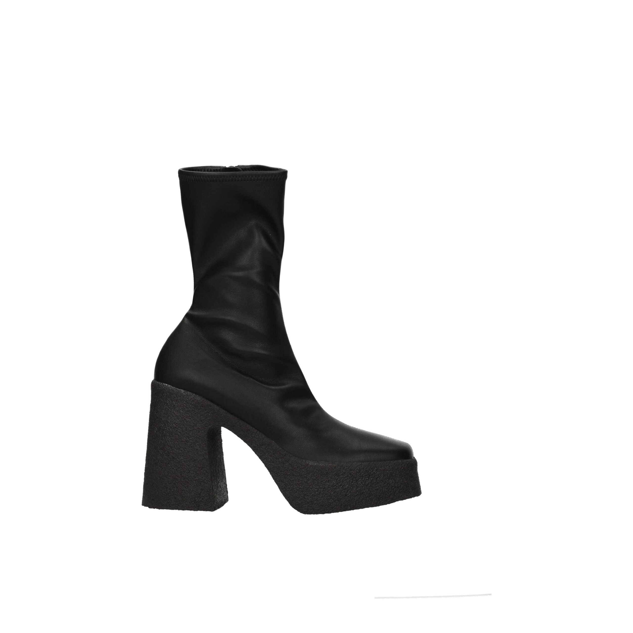 Stella McCartney Black Leather Ankle