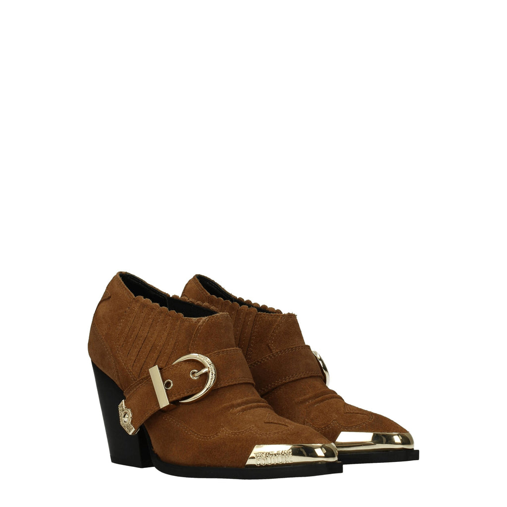 Versace Jeans Brown Leather Ankle